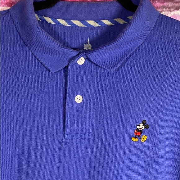 Disney Parks Mickey Mouse Polo Shirt Men’s Size L Purple Embroidered Classic Fit - Picture 2 of 6